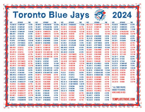 blue jay schedule 2024